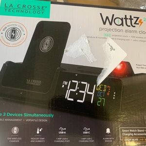 La Crosse Wattz 2.0 Projection Alarm Clock